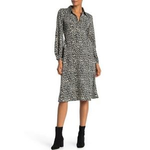 NWT Spirit of Grace Cheetah Midi Dress 10/12